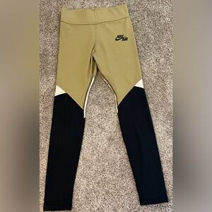 NWOT Nike Olive, Black, and White Leggings